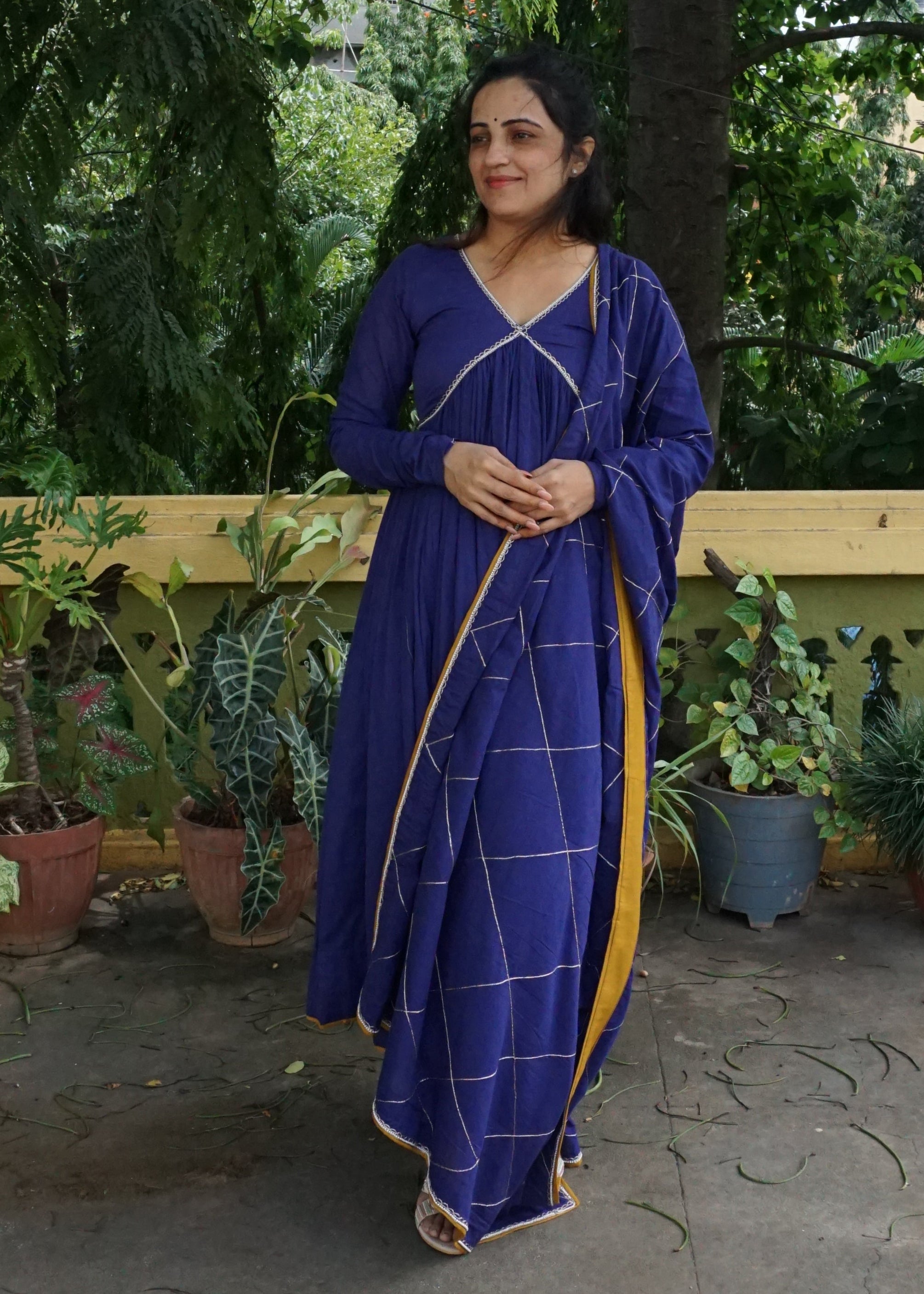Blue Jaal Suit
