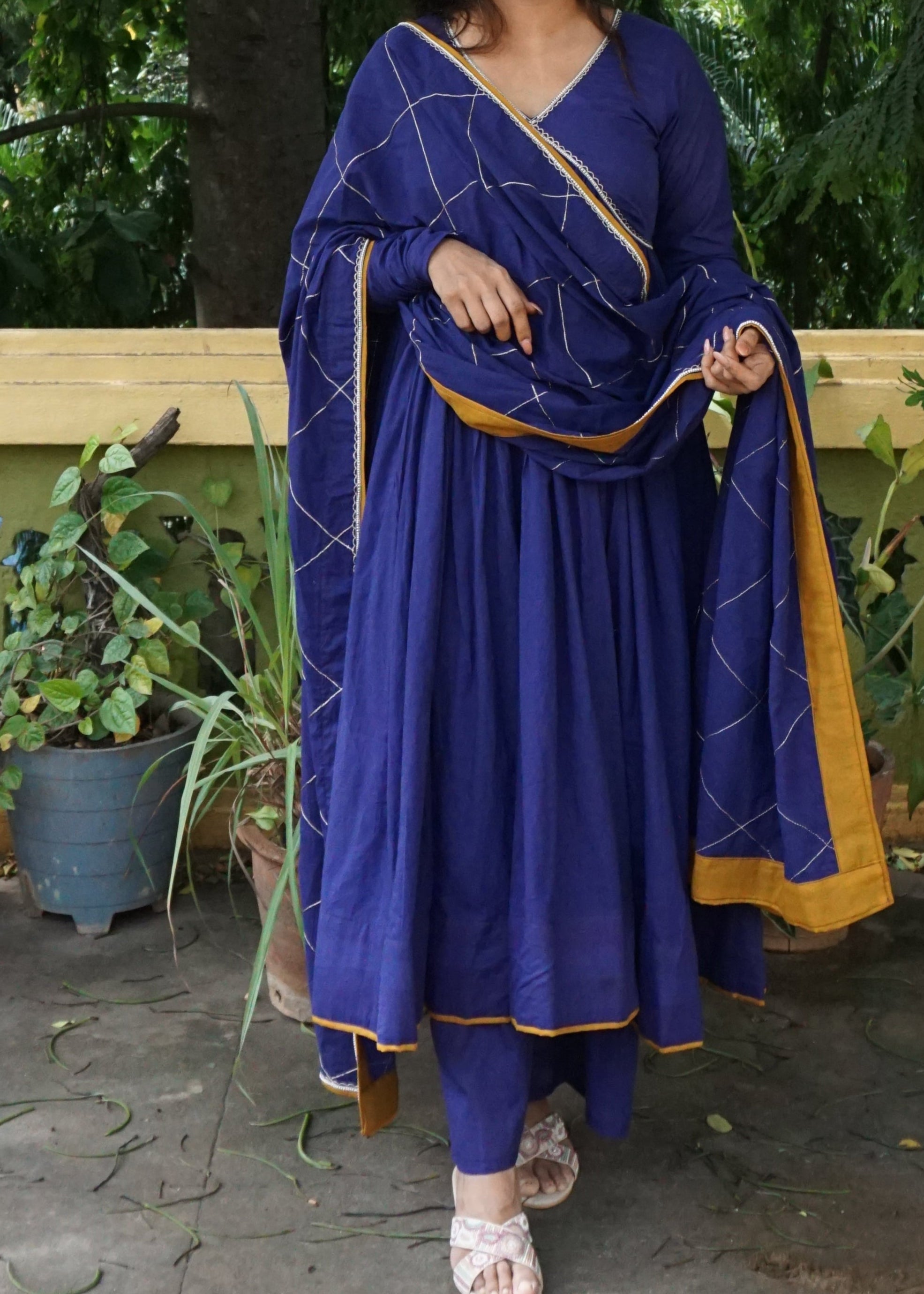 Blue Jaal Suit