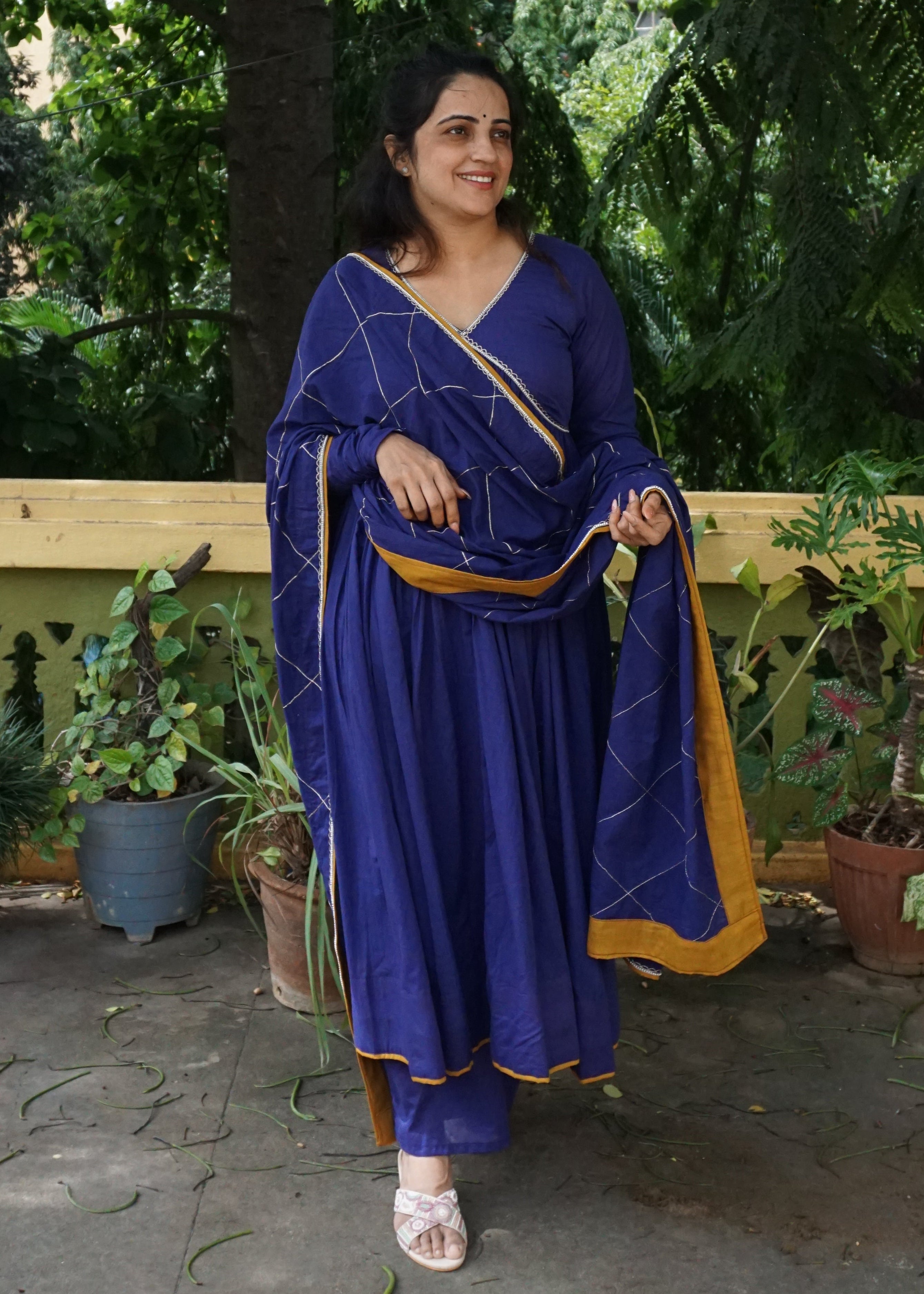 Blue Jaal Suit
