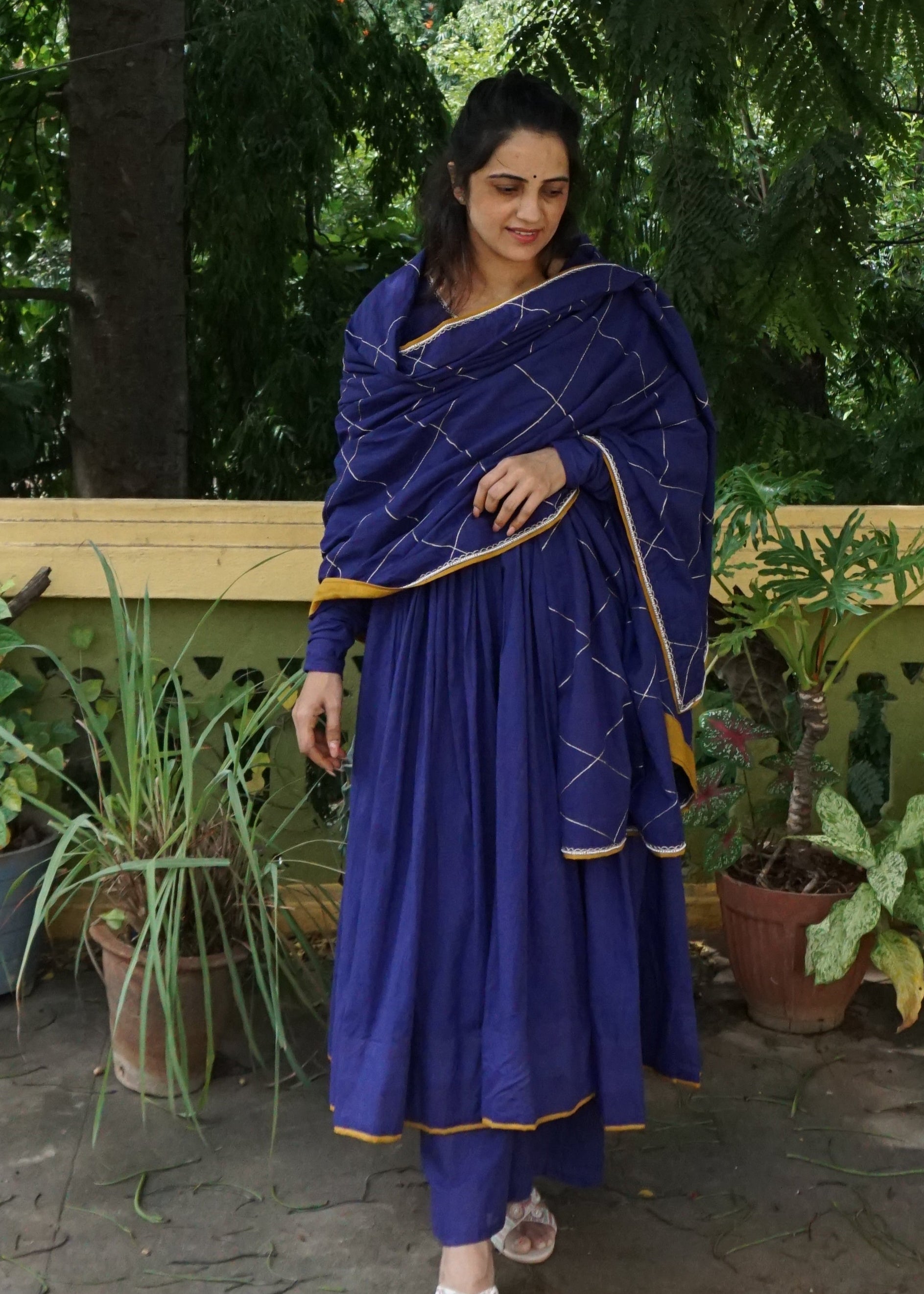 Blue Jaal Suit