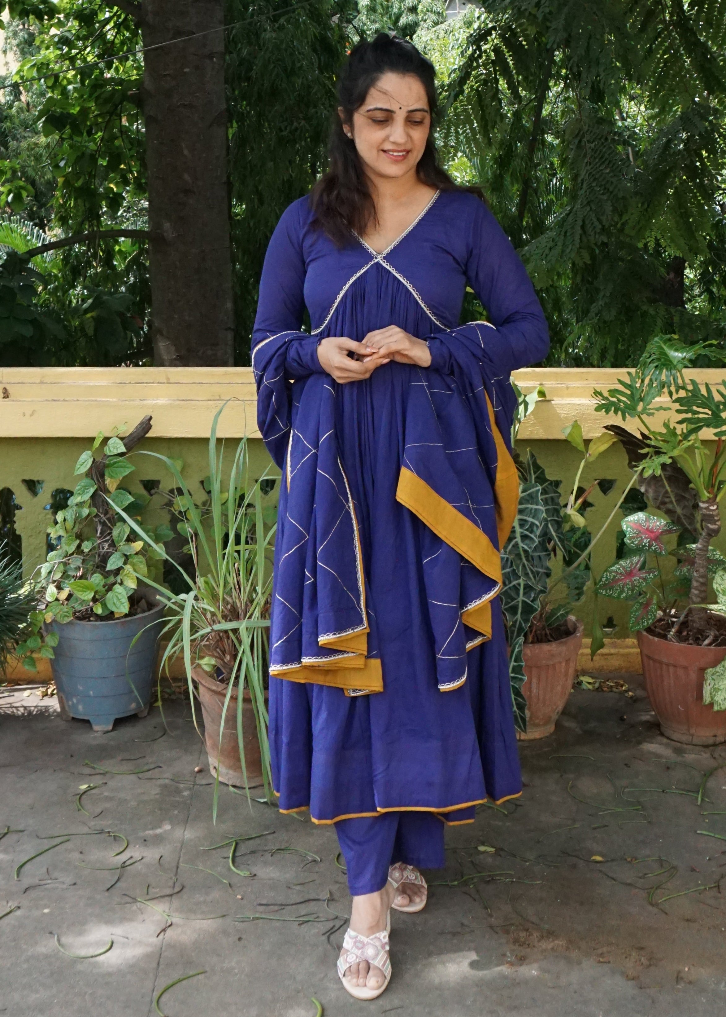 Blue Jaal Suit