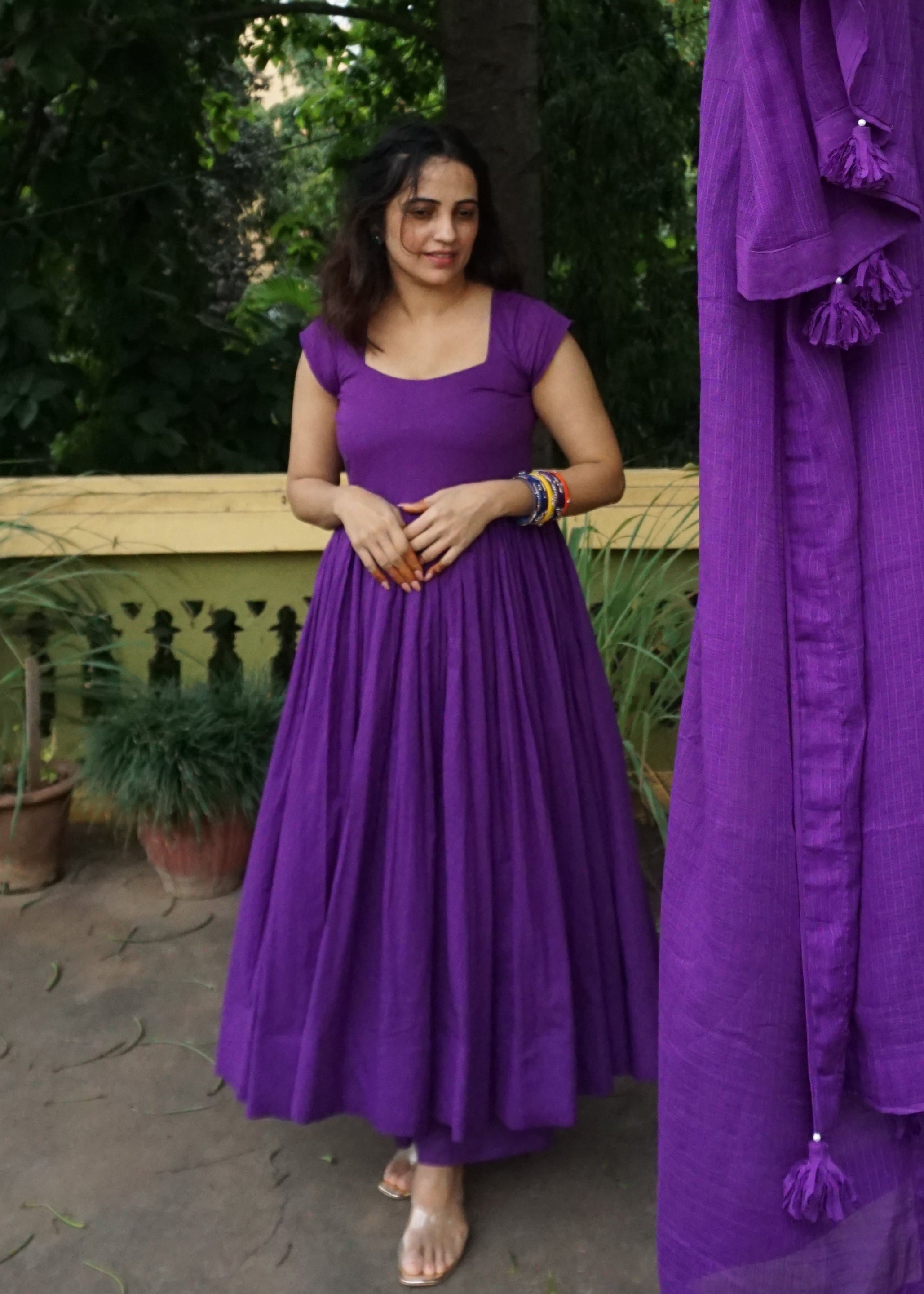 Flowy Purple Suit