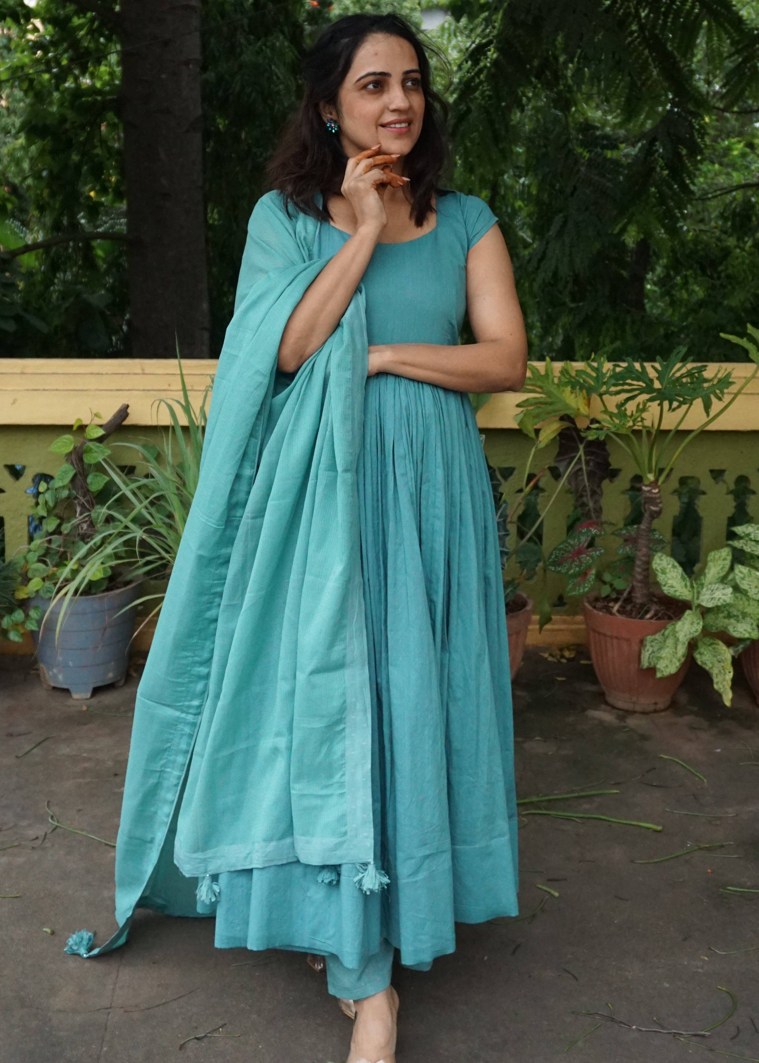 Flowy Teal Suit