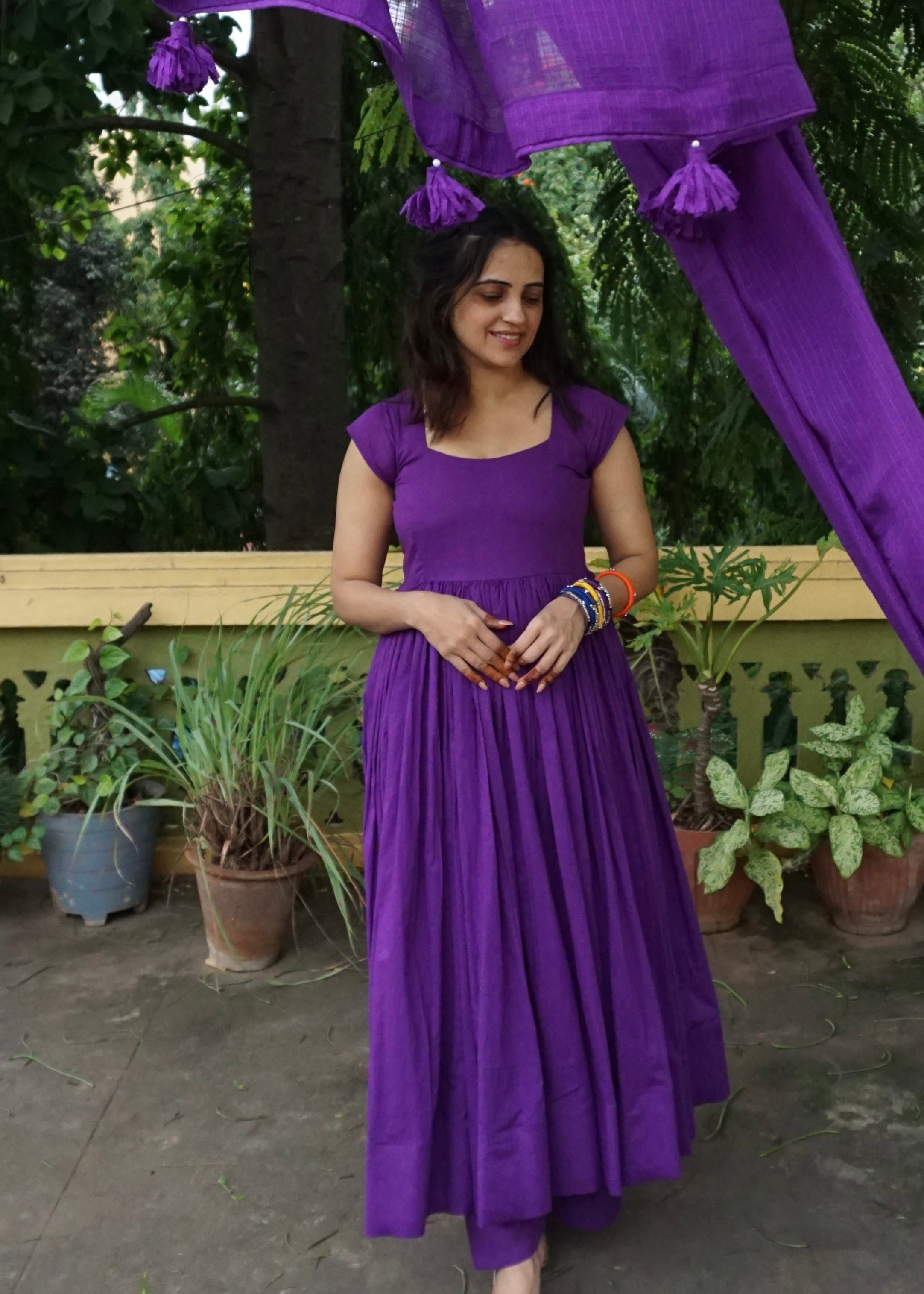 Flowy Purple Suit