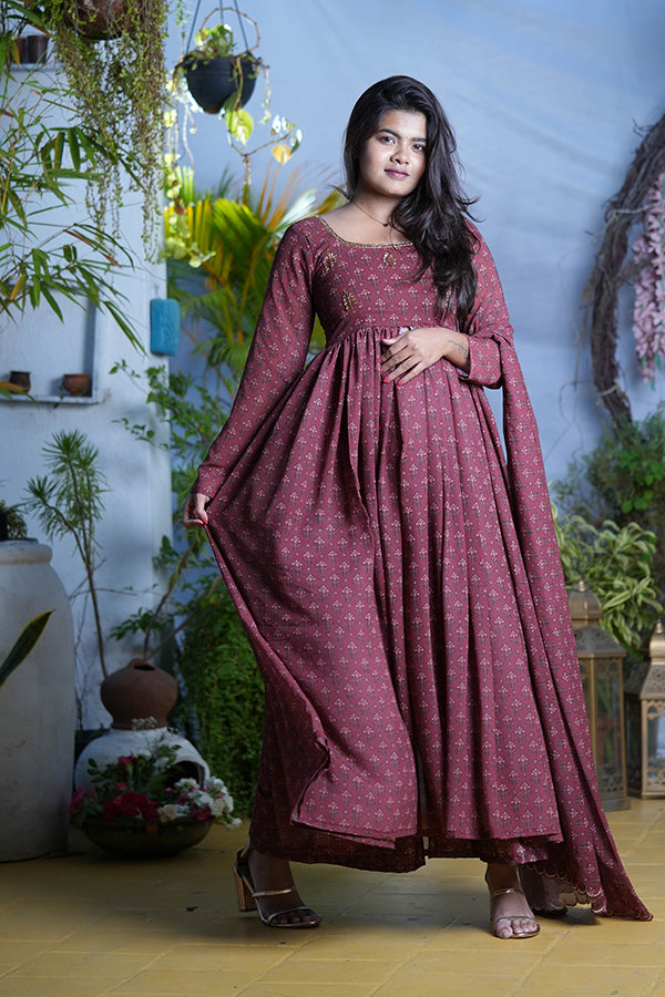 Butti Georgette Kurti
