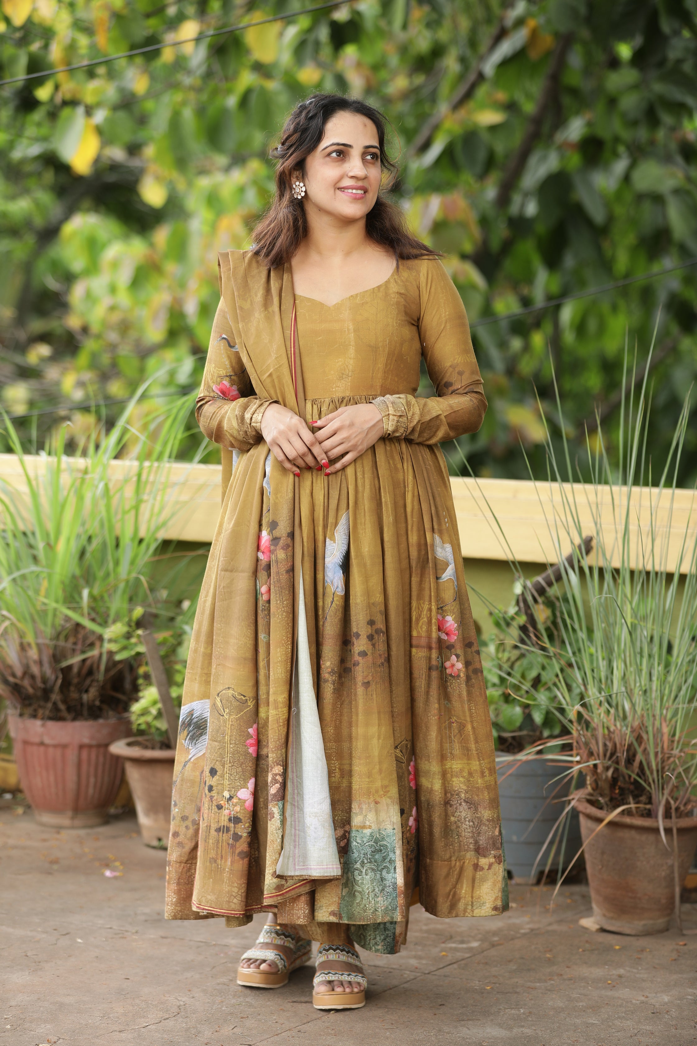Mustard Brown Suit Set
