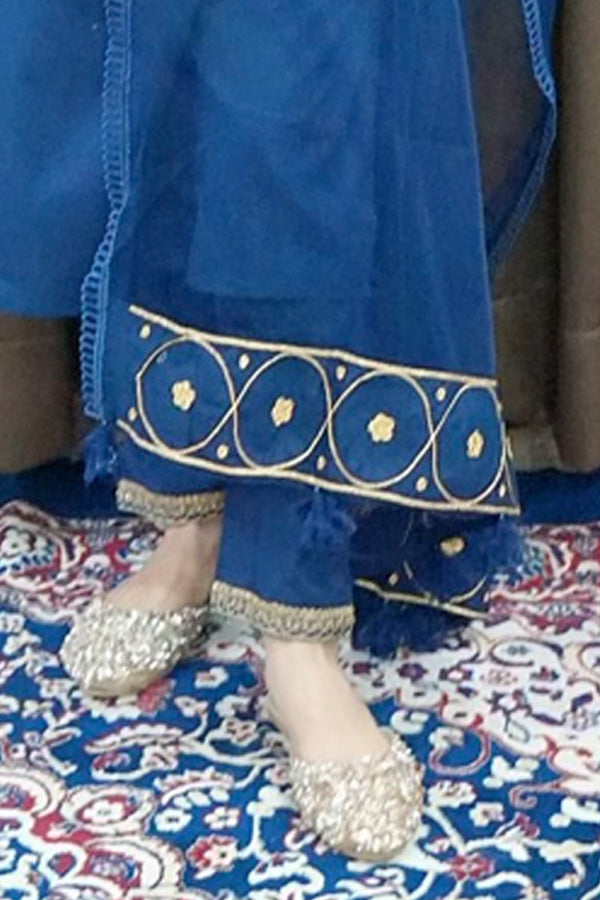 Midnight Blue Cotton Kurta Set