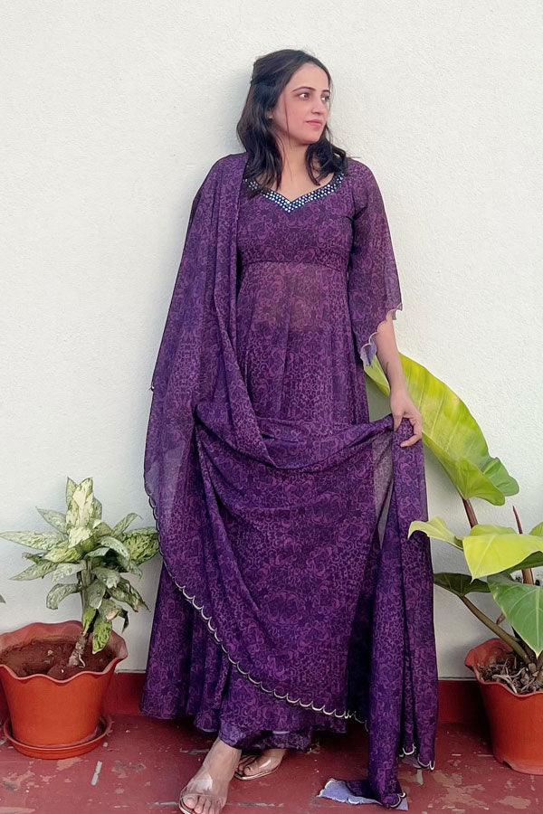 Purple suit