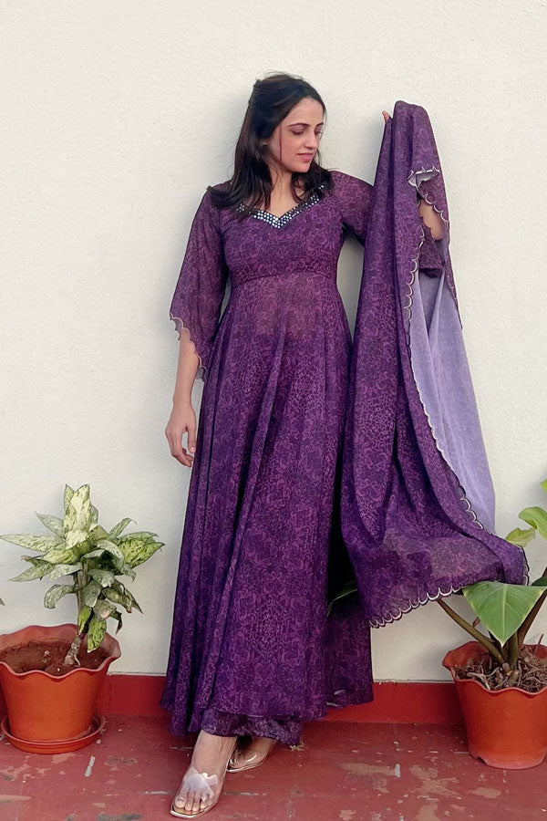 Purple suit