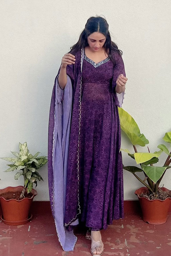 Purple suit